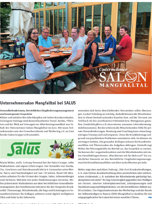 Unternehmer Salon Mangfalltal - Weiterbildung für KMU